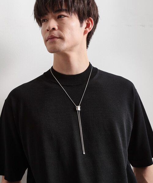 THE SHOP TK （ザ ショップ ティーケー ）の「ドロップ ループ タイイング ネックレス【ユニセックス】（ネックレス・メンズ・シルバー・00）」の6枚目の写真