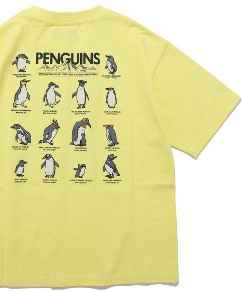 KRIFF MAYER Kid's Collection（クリフメイヤーキッズコレクション）の「【本体綿100％】楽LUCK-Tシャツ(ペンギン)（Tシャツ/カットソー・キッズ・オフホワイト/レッド/ネイビー/チャコール/イエロー/ミント・120/130/140/150/160/170）」の5枚目の写真