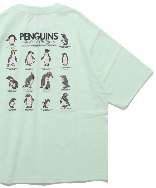KRIFF MAYER Kid's Collection（クリフメイヤーキッズコレクション）の「【本体綿100％】楽LUCK-Tシャツ(ペンギン)（Tシャツ/カットソー・キッズ・オフホワイト/レッド/ネイビー/チャコール/イエロー/ミント・120/130/140/150/160/170）」の3枚目の写真