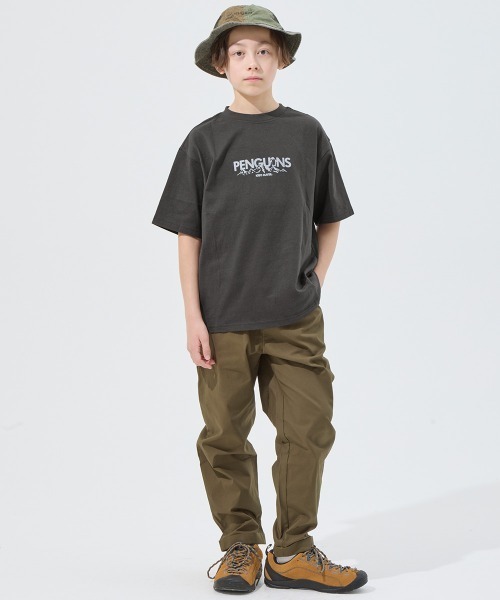KRIFF MAYER Kid's Collection（クリフメイヤーキッズコレクション）の「【本体綿100％】楽LUCK-Tシャツ(ペンギン)（Tシャツ/カットソー・キッズ・オフホワイト/レッド/ネイビー/チャコール/イエロー/ミント・120/130/140/150/160/170）」の9枚目の写真