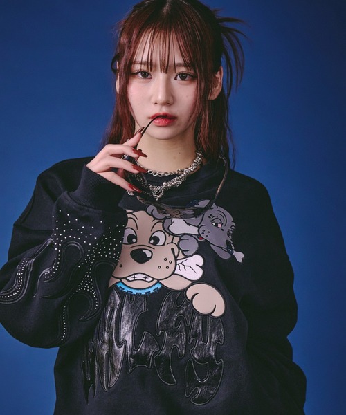 GALFY(ガルフィー)の「GALFY-ファイヤーピカピカスウェット(スウェット・メンズ・サックスブルー/グレー/ブラック・L/XL)」の9枚目の写真