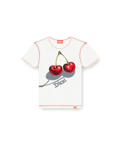 DIESEL(ディーゼル)の「ウィメンズ Tシャツ SV-T-ELE-CHER(Tシャツ/カットソー・レディース・ホワイト系その他/ブラック系その他・LARGE/SMALL/MEDIUM)」の15枚目の写真