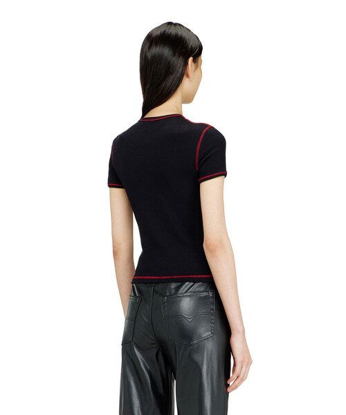 DIESEL(ディーゼル)の「ウィメンズ Tシャツ SV-T-ELE-CHER(Tシャツ/カットソー・レディース・ホワイト系その他/ブラック系その他・LARGE/SMALL/MEDIUM)」の13枚目の写真