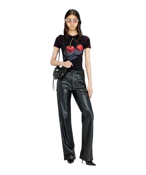 DIESEL(ディーゼル)の「ウィメンズ Tシャツ SV-T-ELE-CHER(Tシャツ/カットソー・レディース・ホワイト系その他/ブラック系その他・LARGE/SMALL/MEDIUM)」の8枚目の写真