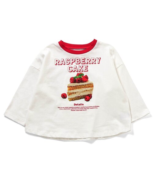 BREEZE（ブリーズ）の「GIRLSバラエティーロンT_ジュニア対応（Tシャツ/カットソー・キッズ・オフホワイト/サーモンピンク/チャコール・80/90/100/110/120/130/140）」の2枚目の写真