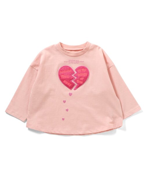 BREEZE（ブリーズ）の「GIRLSバラエティーロンT_ジュニア対応（Tシャツ/カットソー・キッズ・オフホワイト/サーモンピンク/チャコール・80/90/100/110/120/130/140）」の12枚目の写真