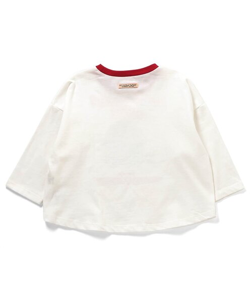 BREEZE（ブリーズ）の「GIRLSバラエティーロンT_ジュニア対応（Tシャツ/カットソー・キッズ・オフホワイト/サーモンピンク/チャコール・80/90/100/110/120/130/140）」の10枚目の写真