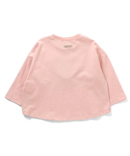 BREEZE（ブリーズ）の「GIRLSバラエティーロンT_ジュニア対応（Tシャツ/カットソー・キッズ・オフホワイト/サーモンピンク/チャコール・80/90/100/110/120/130/140）」の9枚目の写真