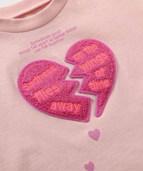 BREEZE（ブリーズ）の「GIRLSバラエティーロンT_ジュニア対応（Tシャツ/カットソー・キッズ・オフホワイト/サーモンピンク/チャコール・80/90/100/110/120/130/140）」の6枚目の写真