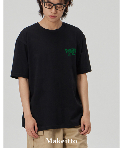 MAKEITTO（メイキット）の「[DESIGN CLUB] CREW NECK TEE_BLACK（Tシャツ/カットソー・メンズ・その他・MEDIUM/LARGE/X-LARGE/XX-LARGE）」の4枚目の写真