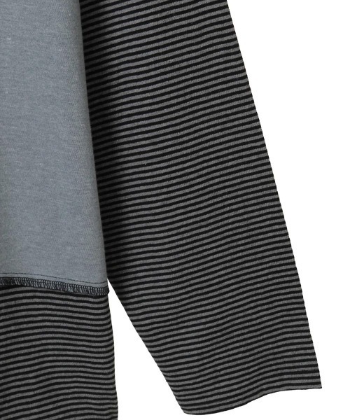 Candy Stripper（キャンディストリッパー）の「HYPERLINK SWITCHED BORDER トップス（Tシャツ/カットソー・レディース・ヘザーグレー/ブラック・FREE）」の17枚目の写真