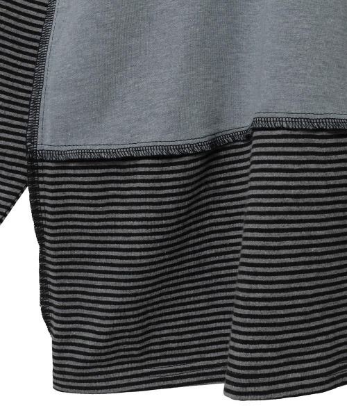 Candy Stripper（キャンディストリッパー）の「HYPERLINK SWITCHED BORDER トップス（Tシャツ/カットソー・レディース・ヘザーグレー/ブラック・FREE）」の18枚目の写真