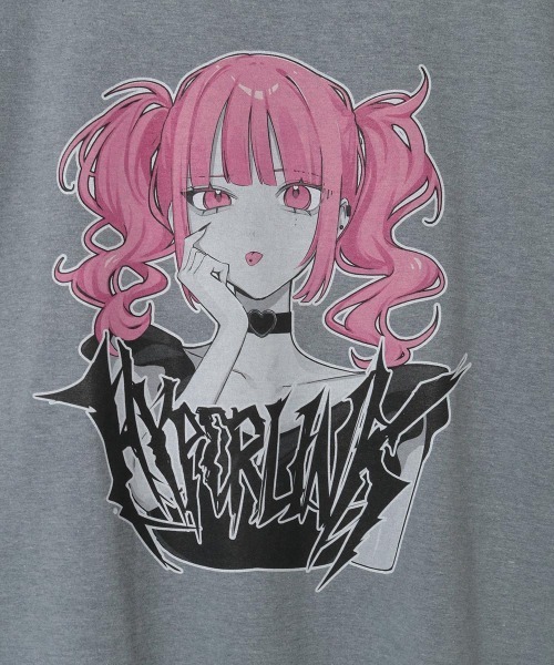 Candy Stripper（キャンディストリッパー）の「HYPERLINK SWITCHED BORDER トップス（Tシャツ/カットソー・レディース・ヘザーグレー/ブラック・FREE）」の19枚目の写真