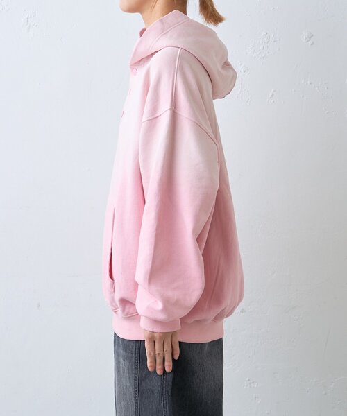 CIAOPANIC TYPY(チャオパニックティピー)の「【UNISEX】スプレー加工ヘンリースナップフーディー(パーカー・レディース・ブラック/ピンク/ベージュ・MEDIUM/LARGE)」の14枚目の写真