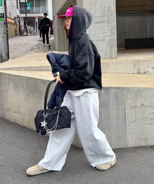 CIAOPANIC TYPY(チャオパニックティピー)の「【UNISEX】スプレー加工ヘンリースナップフーディー(パーカー・レディース・ブラック/ピンク/ベージュ・MEDIUM/LARGE)」の10枚目の写真