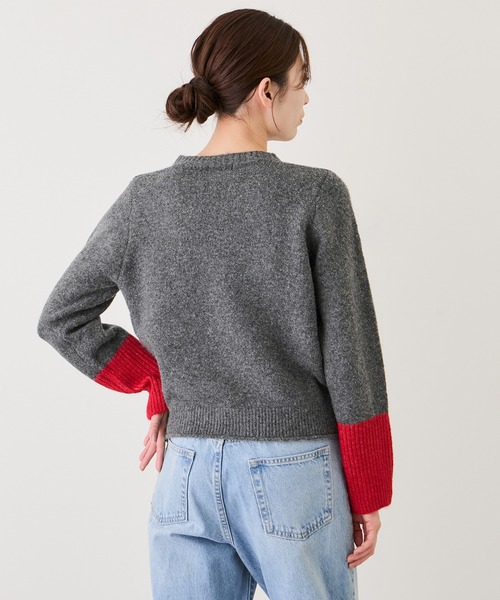 Jayro(ジャイロ)の「ハート刺繍配色ニットカーディガン(カーディガン/ボレロ・レディース・ライトグレー/ベージュ/チャコールグレー/ワイン・FREE)」の21枚目の写真