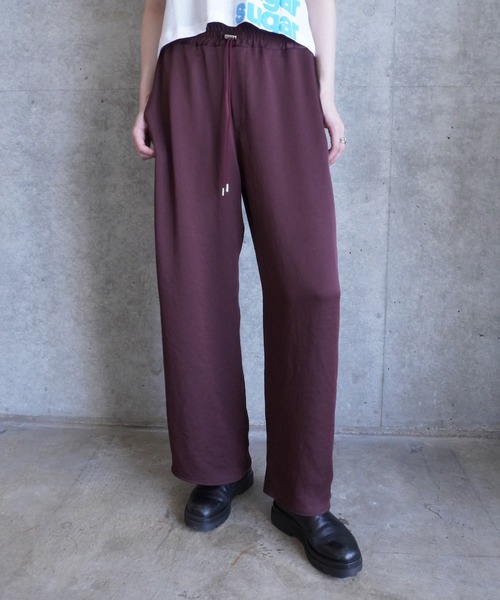 G.V.G.V.(ジーヴィージーヴィー)の「SATIN PANTS(その他パンツ・レディース・ネイビー/バーガンディー・36/38)」の3枚目の写真