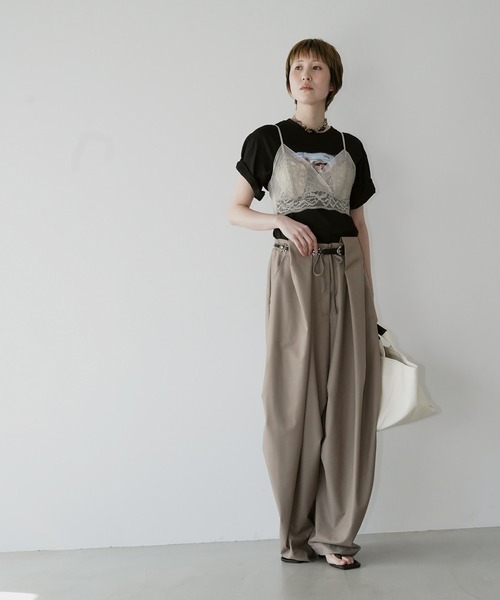 chuclla(チュクラ)の「ドッグフォト グラフィックTシャツ chw26s048(Tシャツ/カットソー・レディース・ブラック/ホワイト・FREE)」の14枚目の写真