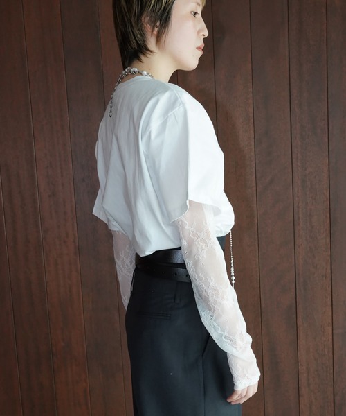 chuclla(チュクラ)の「ドッグフォト グラフィックTシャツ chw26s048(Tシャツ/カットソー・レディース・ブラック/ホワイト・FREE)」の20枚目の写真