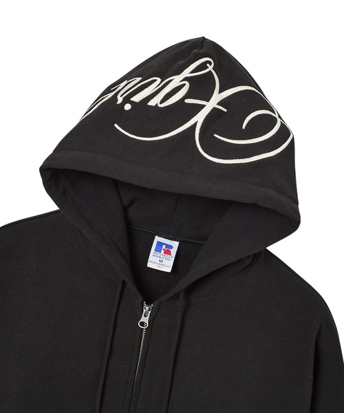 Russell Athletic（ラッセルアスレティック）の「X-girl × Russell SCRIPT LOGO ZIP UP SWEAT HOODIE（パーカー・レディース・アッシュ/ブラック・S/M）」の17枚目の写真