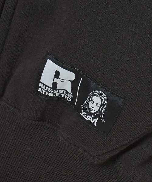 Russell Athletic（ラッセルアスレティック）の「X-girl × Russell SCRIPT LOGO ZIP UP SWEAT HOODIE（パーカー・レディース・アッシュ/ブラック・S/M）」の20枚目の写真