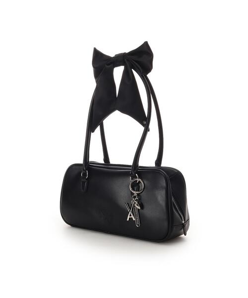 SAMANTHAVEGA（サマンサベガ）の「SAMANTHAVEGA×「VARZAR（バザール）」コラボコレクション ワイドボストンバッグ（ハンドバッグ・レディース・ブラック/ピンク・FREE）」の3枚目の写真