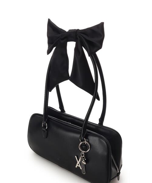 SAMANTHAVEGA（サマンサベガ）の「SAMANTHAVEGA×「VARZAR（バザール）」コラボコレクション ワイドボストンバッグ（ハンドバッグ・レディース・ブラック/ピンク・FREE）」の4枚目の写真