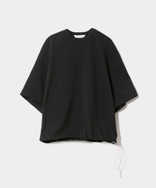 beautiful people(ビューティフルピープル)の「【beautiful people/ビューティフルピープル】suvin compact jersey drawstring T-shirt/スビンコンパクトジャージードローストリングTシャツ(Tシャツ/カットソー・レディース・オフホワイト/ブラック・36)」の2枚目の写真