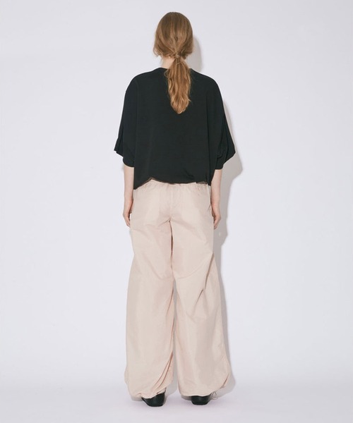beautiful people(ビューティフルピープル)の「【beautiful people/ビューティフルピープル】suvin compact jersey drawstring T-shirt/スビンコンパクトジャージードローストリングTシャツ(Tシャツ/カットソー・レディース・オフホワイト/ブラック・36)」の5枚目の写真