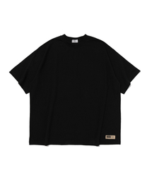 バインディングオーバーボックス半袖Tシャツ（ブラック）