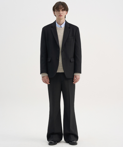 TRIP LE SENS（トリップ ル センス）の「[F/W]カスタムウールセミオーバーブレザー_ブラック（テーラードジャケット・メンズ・ブラック・M/L/XL）」の5枚目の写真