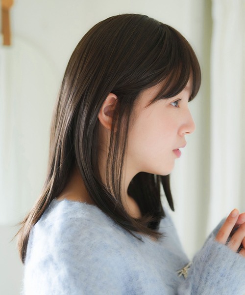 LINEASTORIA（リネアストリア）の「【フルウィッグ・ミディアム】リラックスウィッグ ミディ（ウィッグ・レディース・ブラウン系その他/ブラウン/ダークブラウン/レッド系その他/ブラック・FREE）」の7枚目の写真