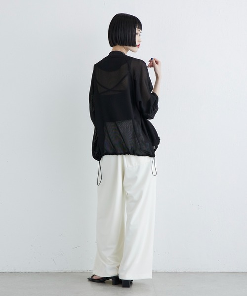 Lui's（ルイス）の「メッシュZIPブルゾン（ブルゾン・レディース・チャコールグレー/ブラック・FREE）」の8枚目の写真