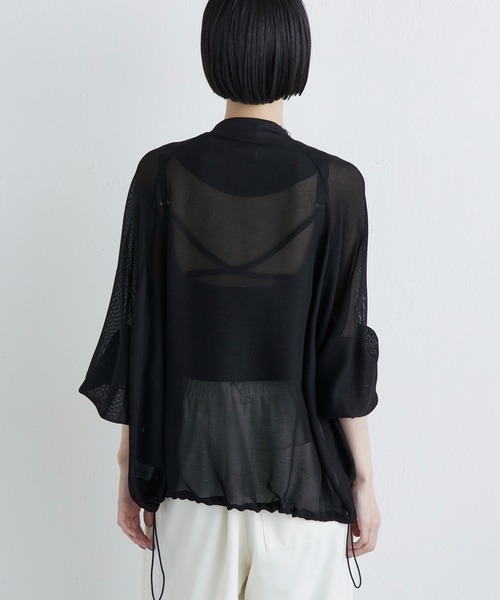 Lui's（ルイス）の「メッシュZIPブルゾン（ブルゾン・レディース・チャコールグレー/ブラック・FREE）」の5枚目の写真