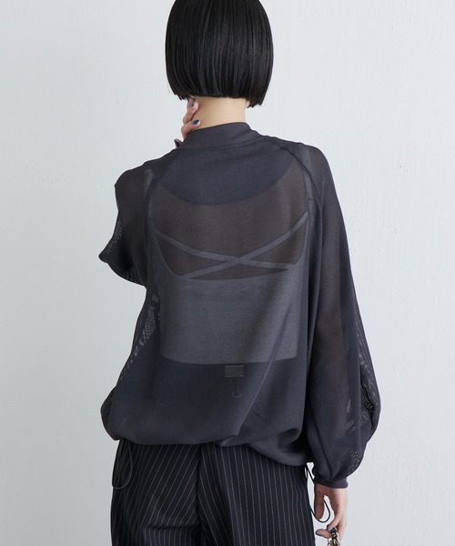 Lui's（ルイス）の「メッシュZIPブルゾン（ブルゾン・レディース・チャコールグレー/ブラック・FREE）」の12枚目の写真