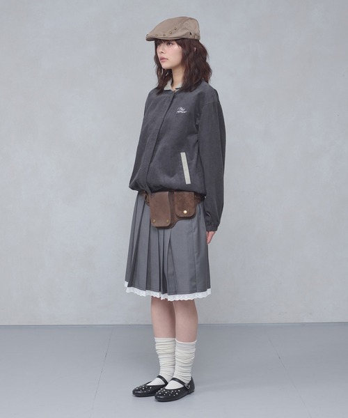 FCMM(エフシーエムエム)の「CODUROY JACKET / コーデュロイジャケット(ブルゾン・レディース・ブラウン/チャコールグレー・SMALL/MEDIUM)」の4枚目の写真