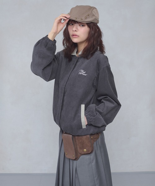 FCMM(エフシーエムエム)の「CODUROY JACKET / コーデュロイジャケット(ブルゾン・レディース・ブラウン/チャコールグレー・SMALL/MEDIUM)」の6枚目の写真