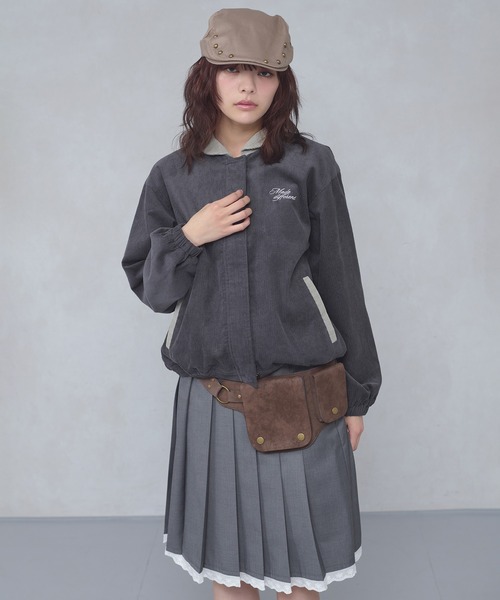 FCMM(エフシーエムエム)の「CODUROY JACKET / コーデュロイジャケット(ブルゾン・レディース・ブラウン/チャコールグレー・SMALL/MEDIUM)」の7枚目の写真