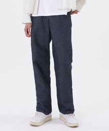 ワイドバンディングデニムパンツ インディゴブルー