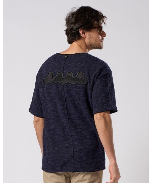 wjk（ダヴルジェイケイ）の「knit jacquard relax S/S（Tシャツ/カットソー・メンズ・ブラック/ネイビー・SMALL/MEDIUM/LARGE/X-LARGE）」の5枚目の写真