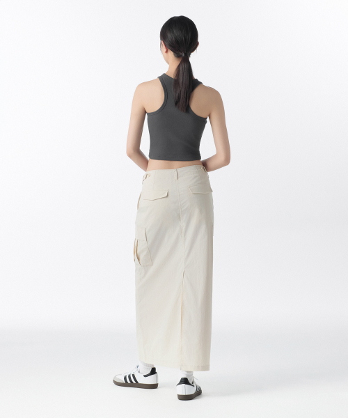 MUSINSA STANDARD WOMAN（ムシンサスタンダードウーマン）の「ウィメンズカーゴマキシスカート[クリーム]（スカート・レディース・その他・LARGE/MEDIUM/SMALL/X-SMALL）」の8枚目の写真