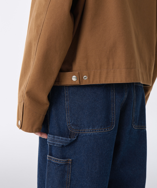 MUSINSA STANDARD WOMAN（ムシンサスタンダードウーマン）の「ウィメンズキャンバスワークジャケット [デザートブラウン]（デニムジャケット・レディース・その他・LARGE/MEDIUM/SMALL/X-SMALL）」の2枚目の写真