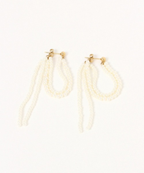 LEPSIM（レプシィム）の「ステンレス揺れるピアス　638722（ピアス（両耳用）・レディース・アイボリー/シルバー・ONE SIZE）」の8枚目の写真