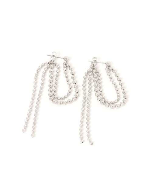 LEPSIM（レプシィム）の「ステンレス揺れるピアス　638722（ピアス（両耳用）・レディース・アイボリー/シルバー・ONE SIZE）」の7枚目の写真