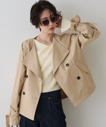 EMMA　ROUGE VIF（エマルージュヴィフ）の「【撥水・防花粉加工】【一部店舗限定】キャンディスリーブショートトレンチコート（トレンチコート）」