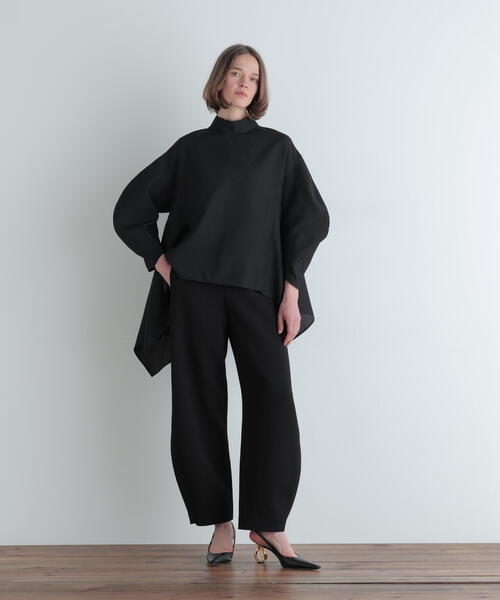 LE PHIL(ルフィル)の「◆スクエアジャガードヘムブラウス(シャツ/ブラウス・レディース・ブラック/ホワイト・F)」の14枚目の写真