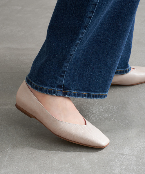 LE TALON（ルタロン）の「≪追加≫スクエアVカットフラット（その他シューズ・レディース・シルバー/アイボリー/ブルー系その他・24.5cm/24cm/23.5cm/23cm/25cm/22.5cm/22cm/21.5/21/25.5cm）」の8枚目の写真