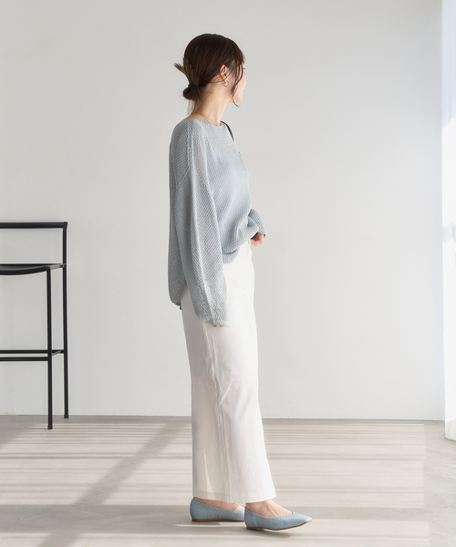 LE TALON（ルタロン）の「≪追加≫スクエアVカットフラット（その他シューズ・レディース・シルバー/アイボリー/ブルー系その他・24.5cm/24cm/23.5cm/23cm/25cm/22.5cm/22cm/21.5/21/25.5cm）」の15枚目の写真