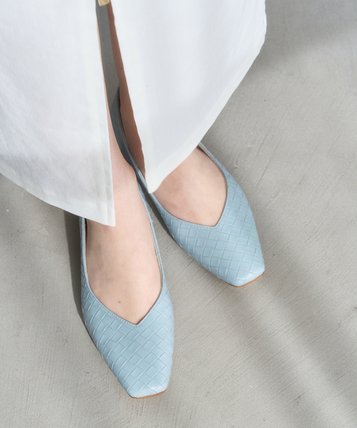 LE TALON（ルタロン）の「≪追加≫スクエアVカットフラット（その他シューズ・レディース・シルバー/アイボリー/ブルー系その他・24.5cm/24cm/23.5cm/23cm/25cm/22.5cm/22cm/21.5/21/25.5cm）」の17枚目の写真