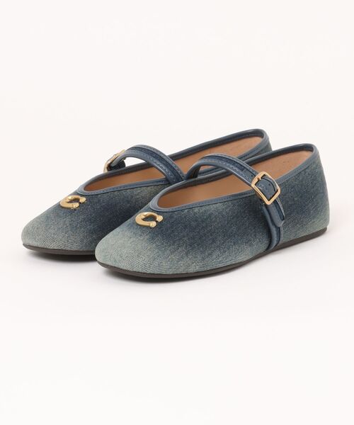 COACH（コーチ）の「メリー ジェーン・ラブド デニム（パンプス・レディース・ブルー系その他・7/6.5/6/5/8）」の3枚目の写真